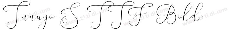 Tanugo-S-TTF Bold字体转换